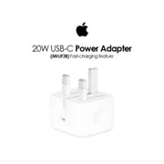 Original Apple 20W USB-C PD Fast Charger Adapter (3-Pin) for iPhone and iPad