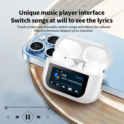 AirPods Pro A9 Wireless Earbuds with ANC/ENC, Bass Boost, and Touch Contro