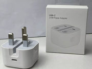 Original Apple 20W USB-C PD Fast Charger Adapter (3-Pin) for iPhone and iPad